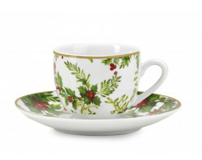 Set 6 tazze caffè con piattino - redberry