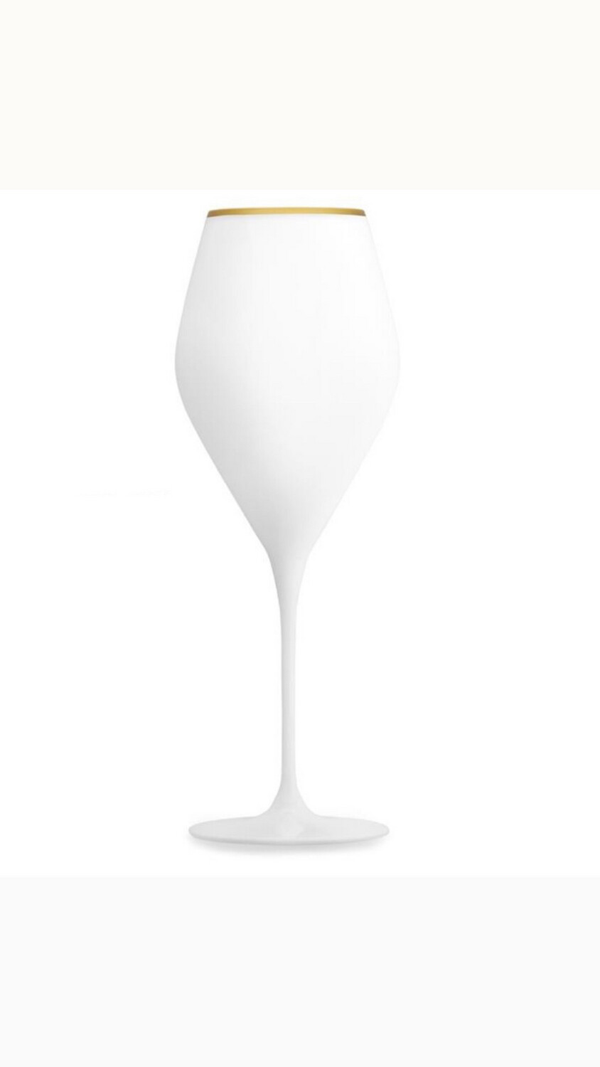 Set 6 calici vino bianco filo oro - Chamonix