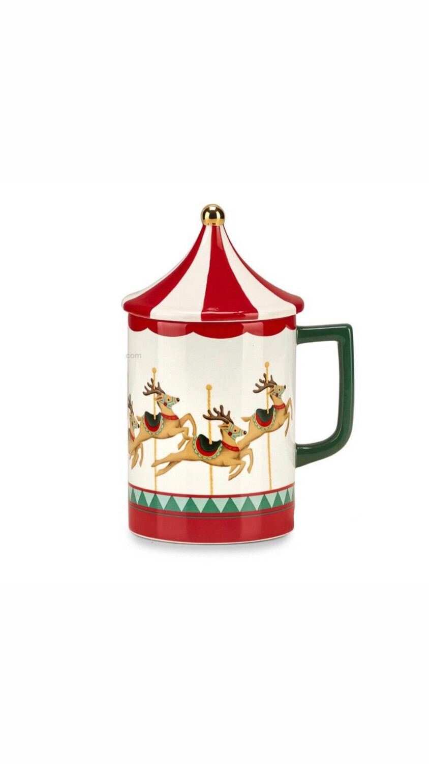 Mug con coperchio - jingle bells