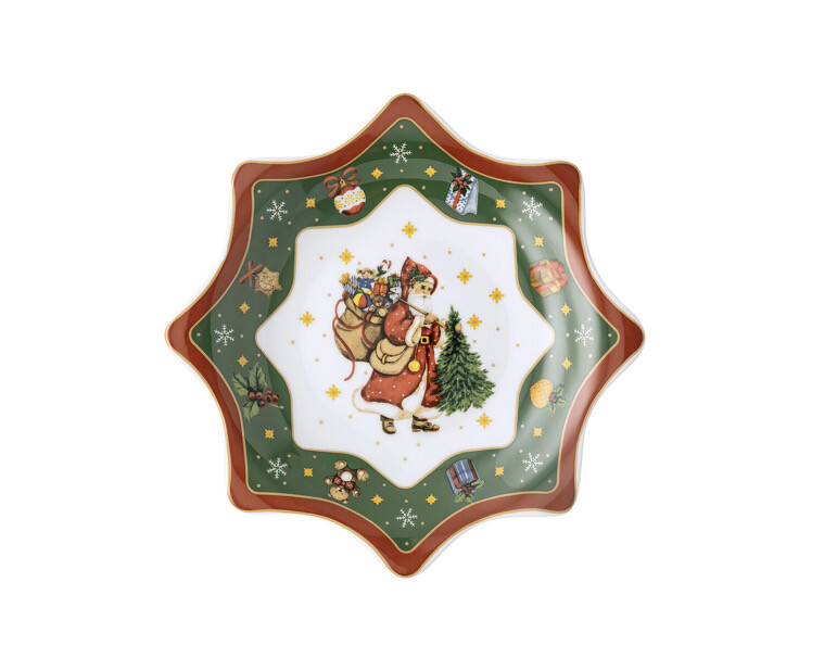 Coppa a stella cm.20 - Happy Christmas
