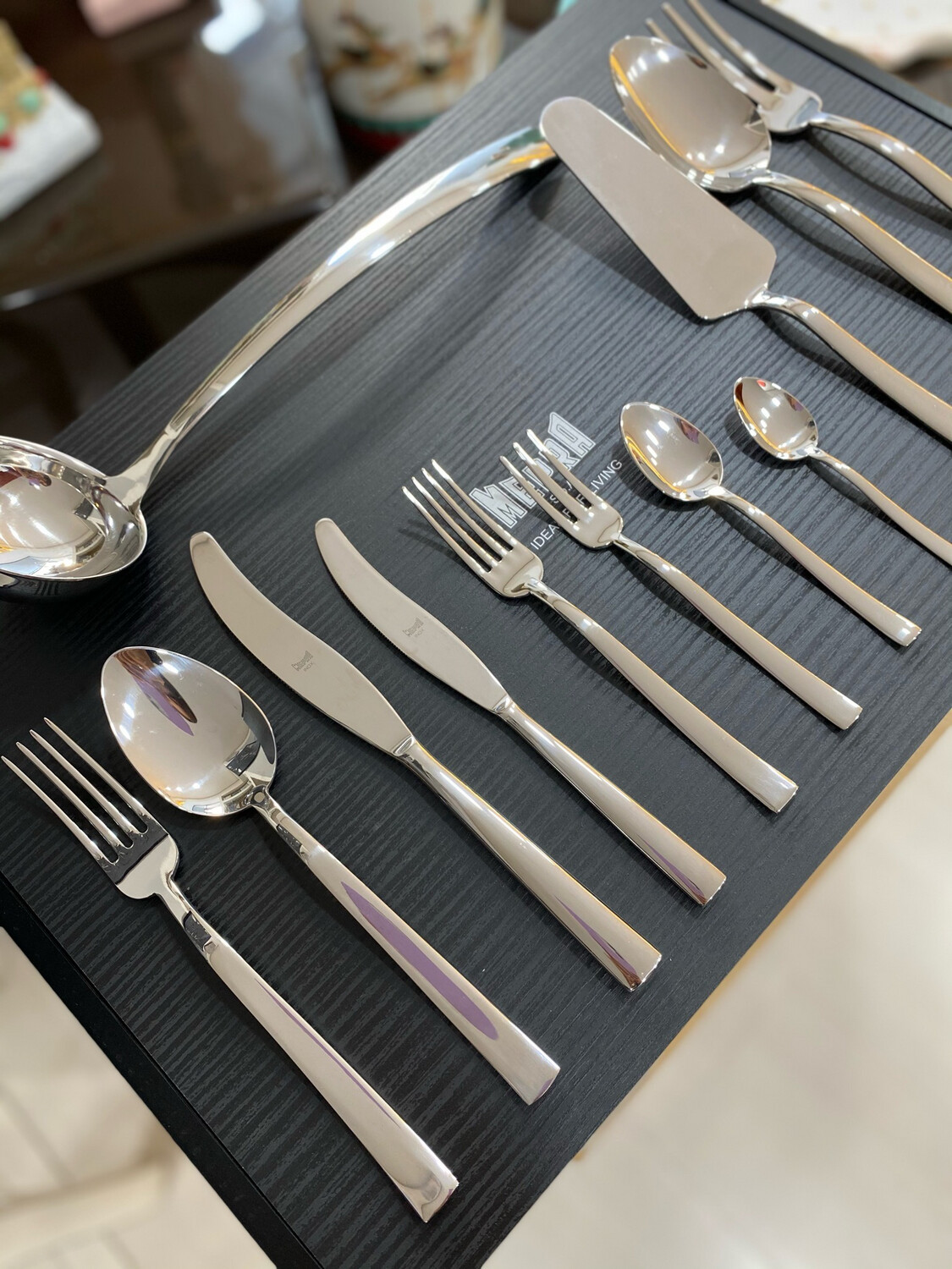 Bauletto legno set posate 124 pezzi - Levantina Mepra