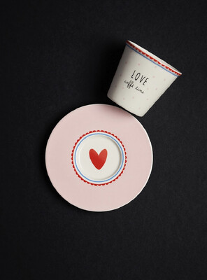 Tazza caffè con piattino Love - Blogo