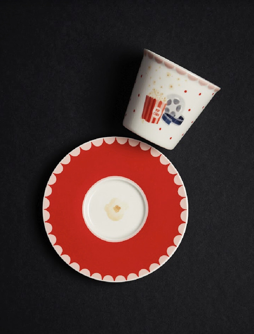 Tazza caffè con piattino Cinema - Blogo