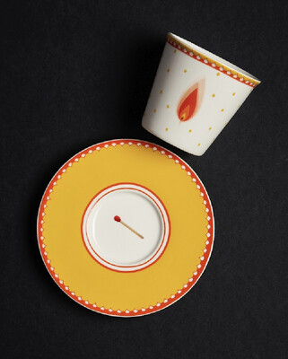 Tazza caffè con piattino Light my fire - Blogo