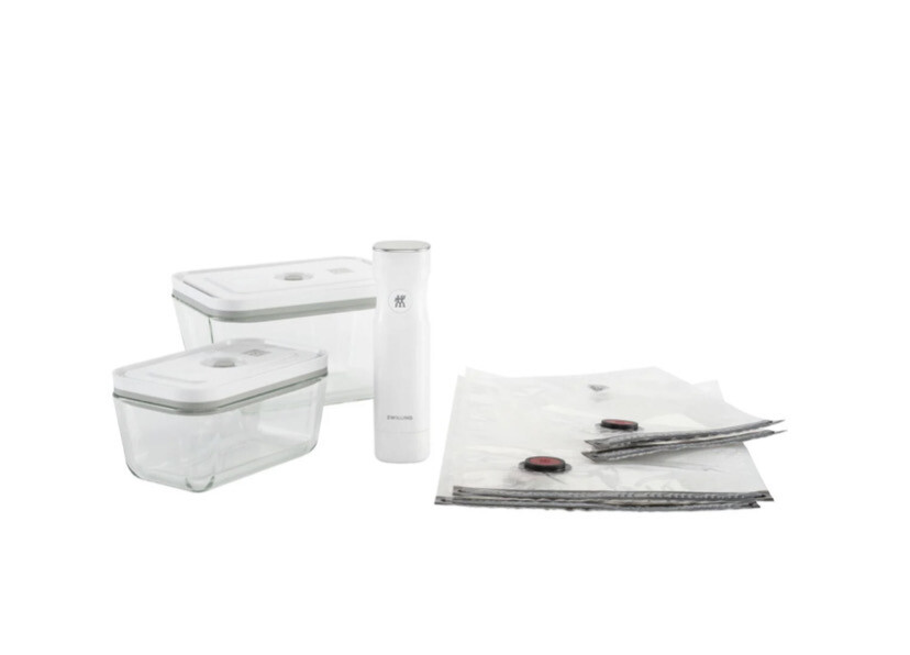 ZWILLING FRESH &amp; SAVE SET SOTTOVUOTO, VETRO / M/L, 7-PZ., BIANCO