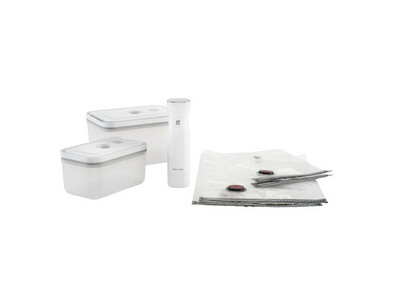 ZWILLING FRESH &amp; SAVE
SET SOTTOVUOTO, PLASTICA / M/L, 7-PZ., BIANCO