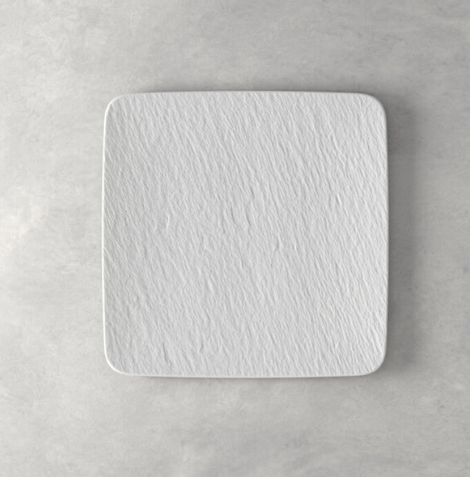 Manufacture Rock Blanc piatto da portata quadrato bianco