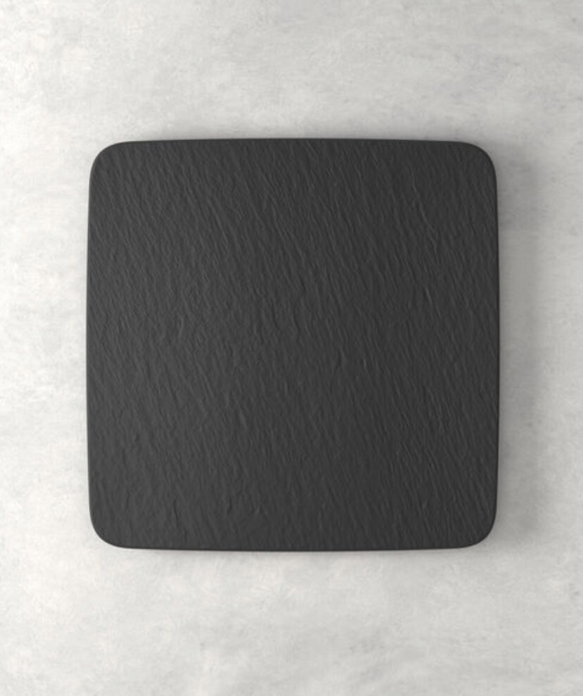 Manufacture Rock Nero piatto da portata 32,5 x 32,5 x 1,5 cm