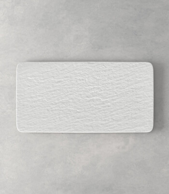 Manufacture Rock Blanc piatto da portata rettangolare, bianco, 35 x 18 x 1 cm