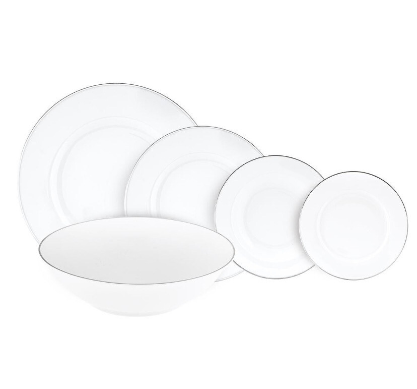 Servizio tavola 38 pezzi - Platinum Chic
