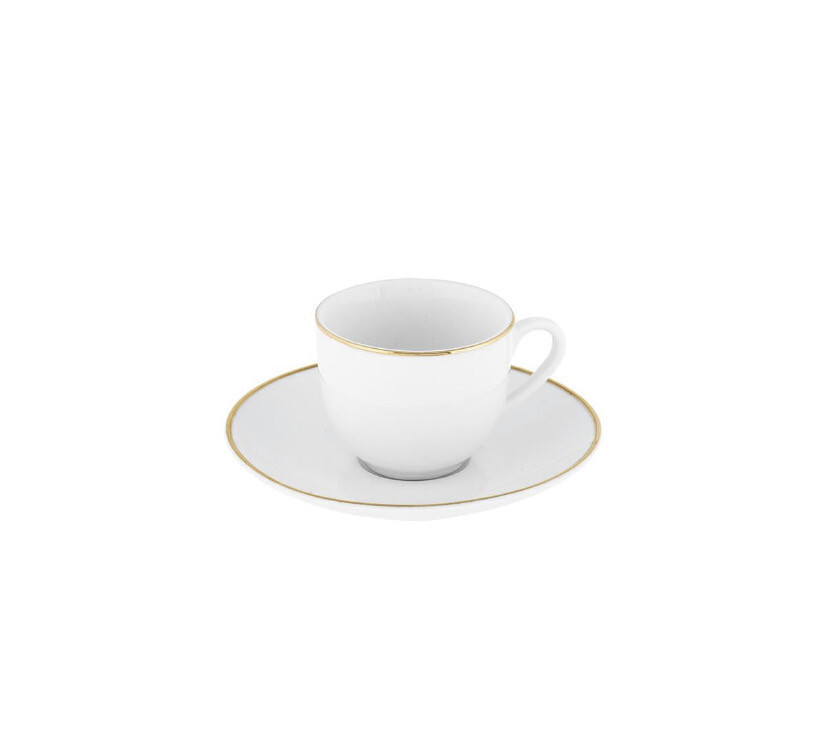 Set 12 tazze caffe + zuccheriera - Gold chic