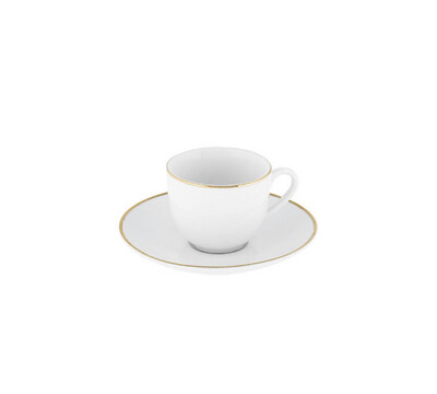Set 12 tazze caffe + zuccheriera - Gold chic