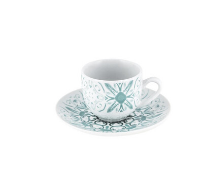 Set 6 tazze caffe con piattino - Atrani
