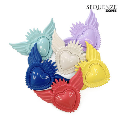 Cuore sacro blu bomboniera - color zone