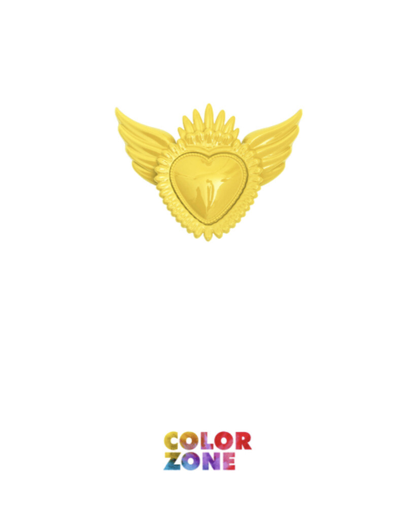 Cuore sacro bomboniera Giallo - Color Zone