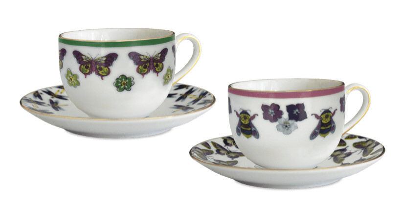 Set 2 tazzine con piattino - Amazzonia Baci Milano