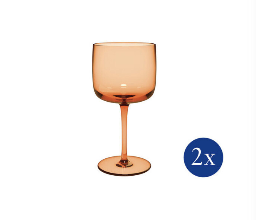 Set 2 calici vino Apricot - Like By Villeroy &amp; Boch