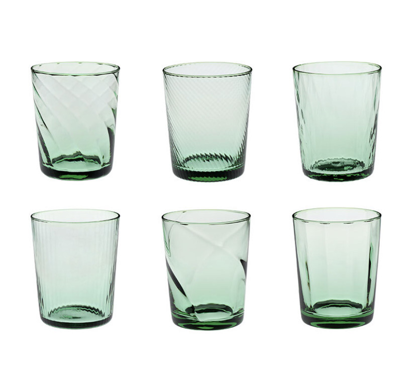 Set 6 bicchieri acqua Tribeca - menta