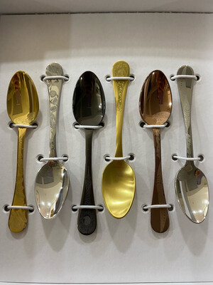 Set 6 cucchiaini moka - linea assortiti