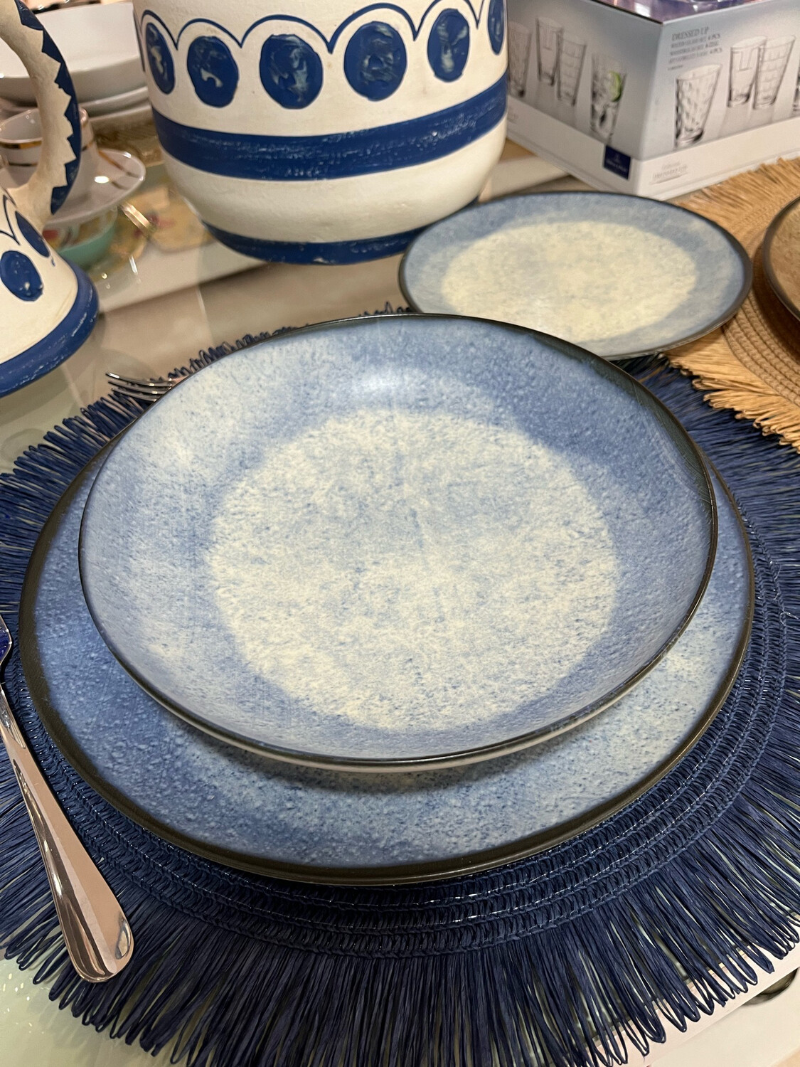 Servizio tavola 12 pezzi - Arthur Krupp Shade Matt blue