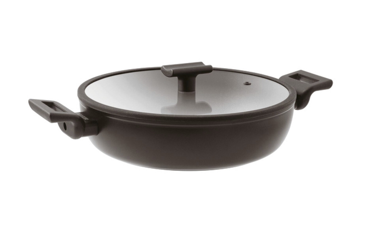 Tegame 2 manici cm.24 con coperchio - Titan pro Sambonet