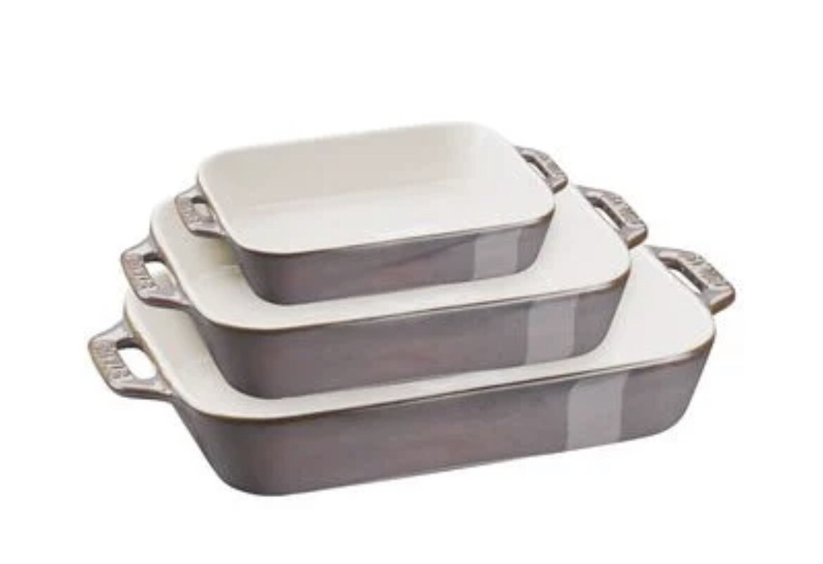Set 3 pirofile grigio antico - STAUB CERAMIQUE