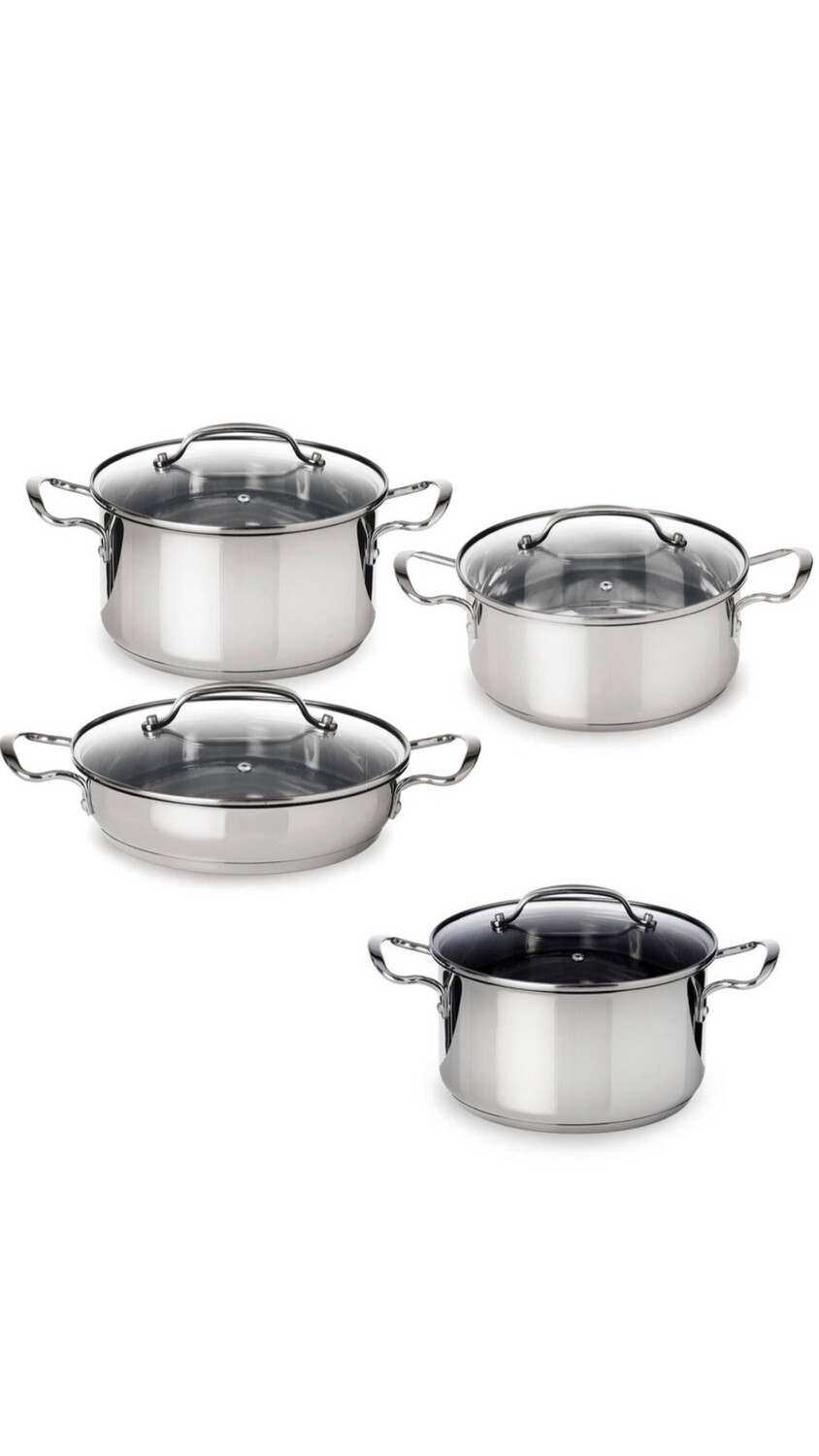 Batteria pentole 8 pezzi - Sintesi Mepra