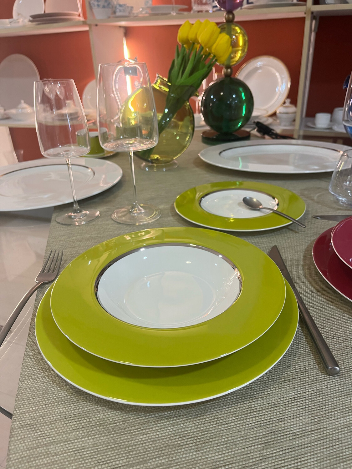 Servizio piatti + caffè 51 pezzi - Nimbus Olive Livellara