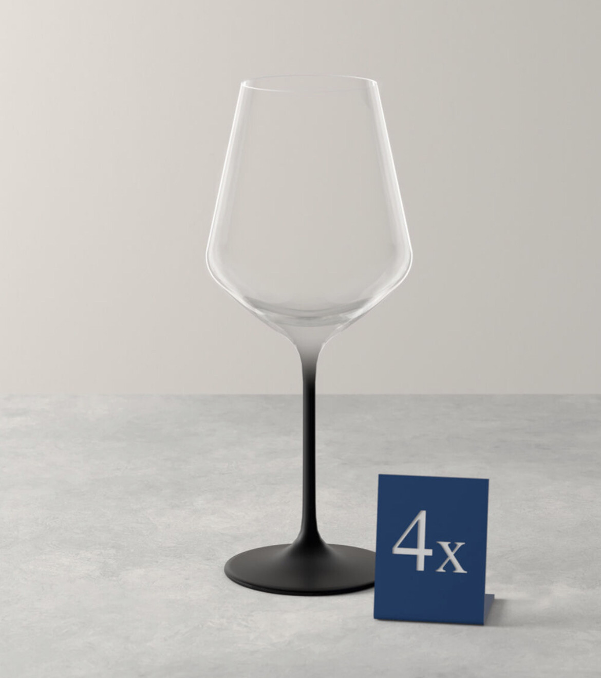 Set 4 calici acqua/vino rosso - Manufacture Rock Villeroy &amp; Boch