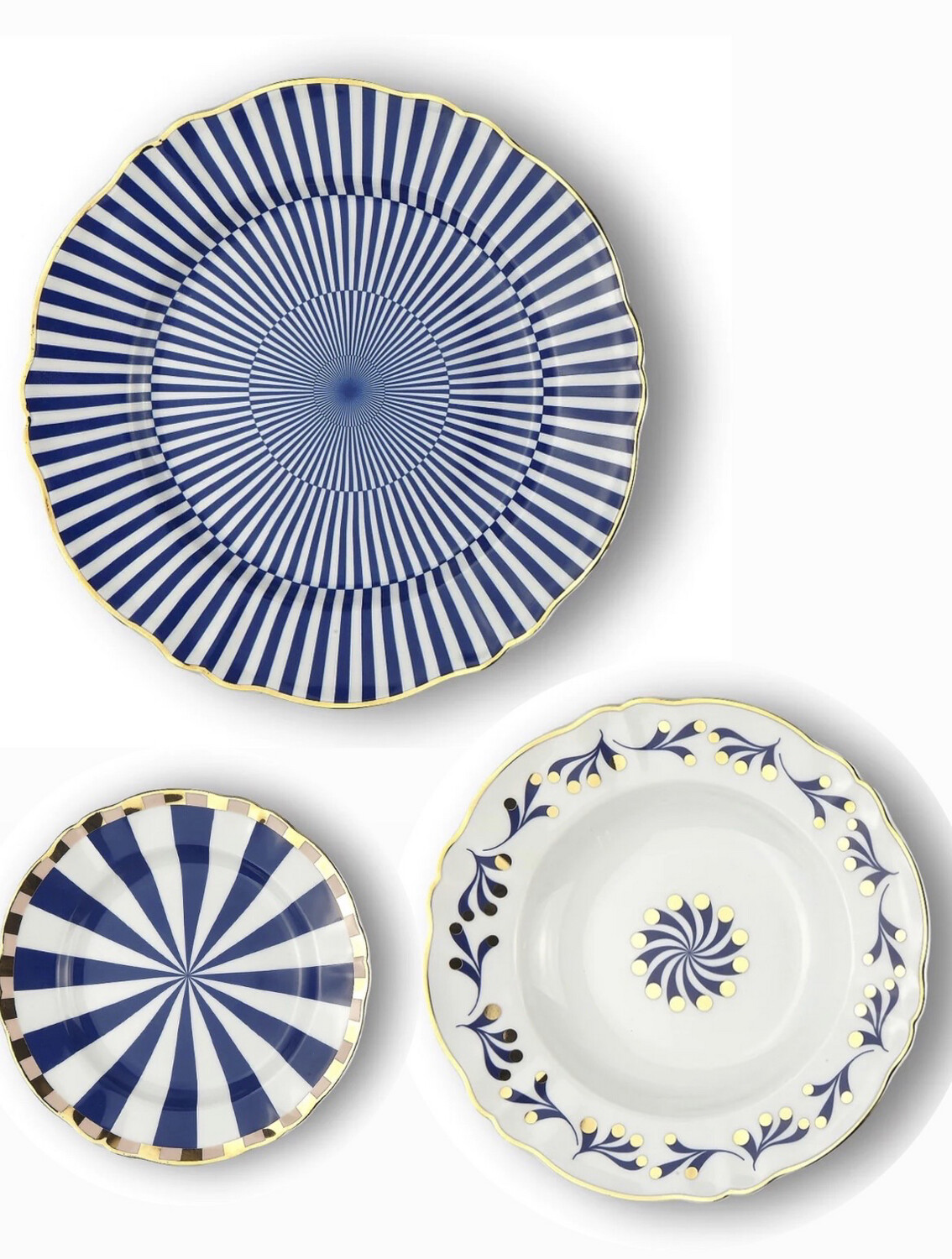 Set 3 piatti posto tavola - La Tavola Scomposta Abracadabra Bitossi