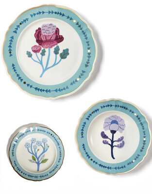Set 3 pezzi posto tavola - La Tavola Scomposta Botanica Bitossi