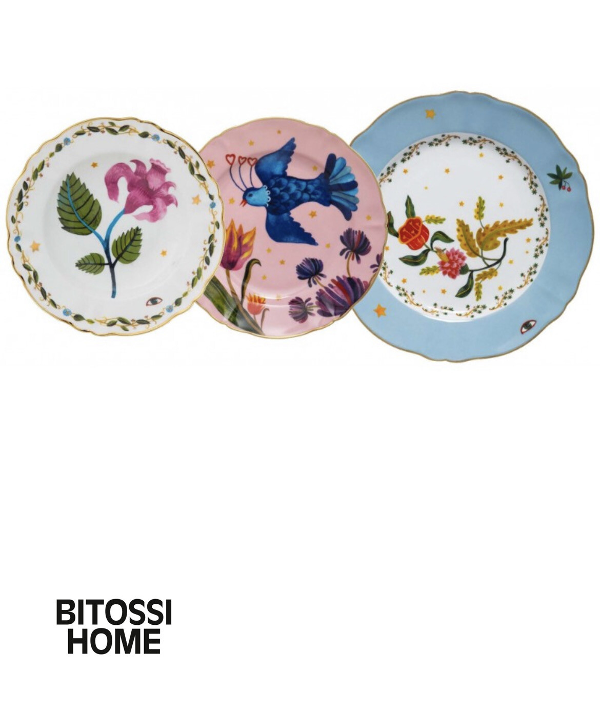 Set 3 piatti posto tavola - La Tavola Scomposta Fabula Bitossi
