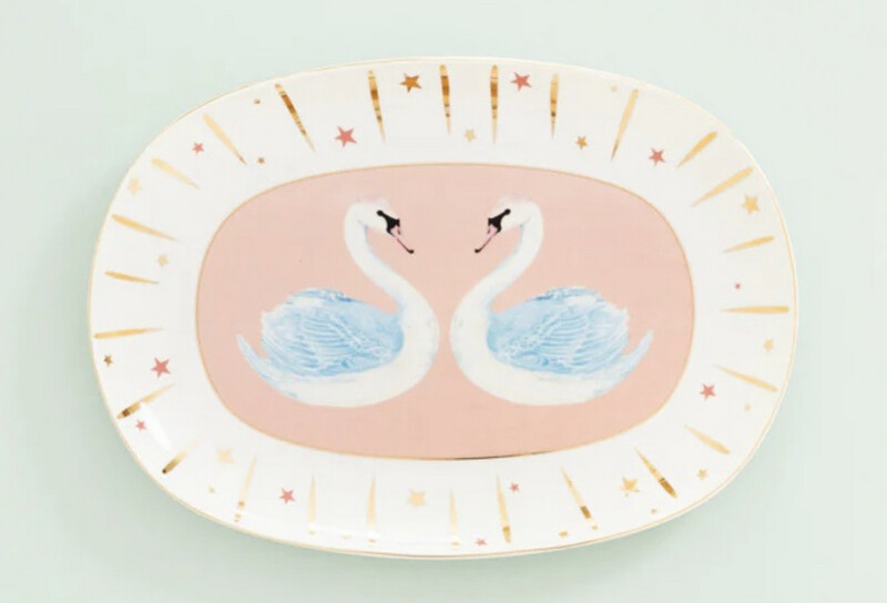 Vassoio ovale CM.40 - Cigno XMAS Yvonne Ellen