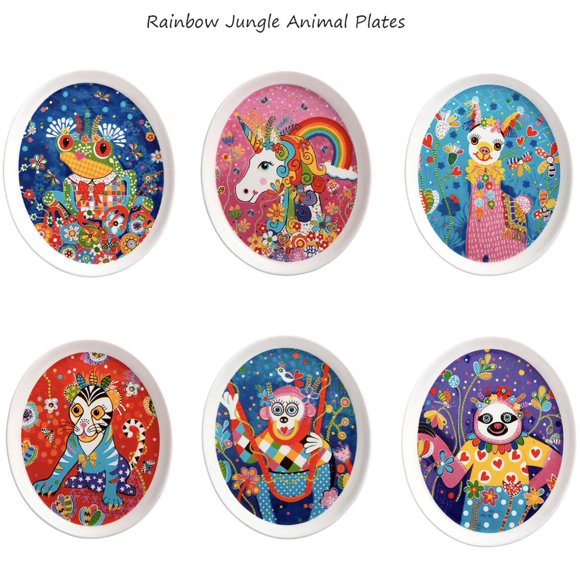 Piattino Bubble &amp; Banjo Rainbow Jungle 16 cm - Maxwell &amp; Williams