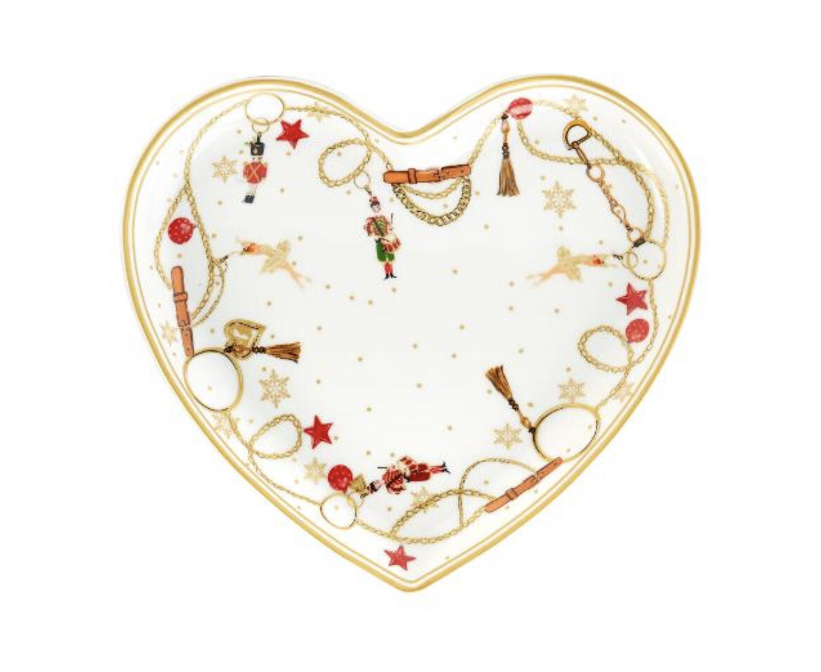 Set 2 piattini cuore - Star 16x18
