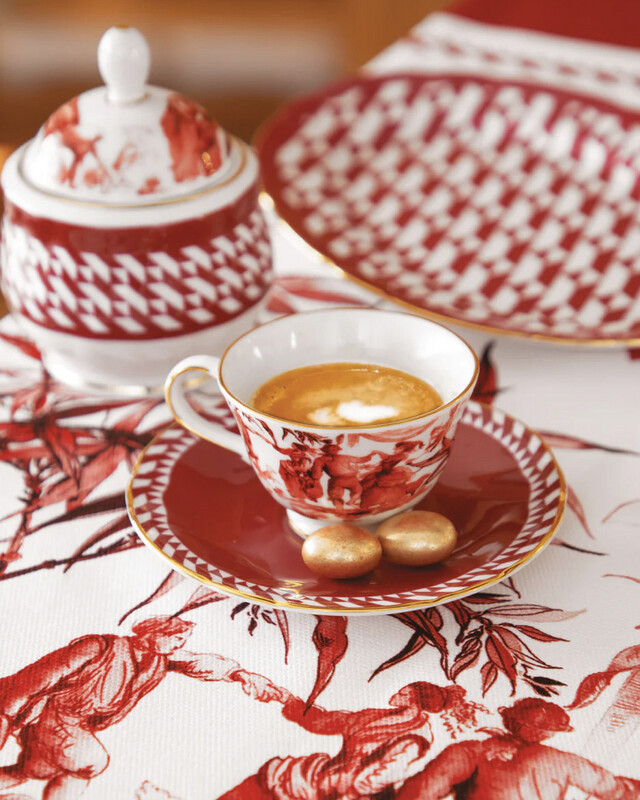 Set 12 tazzine con piattino - Le Rouge