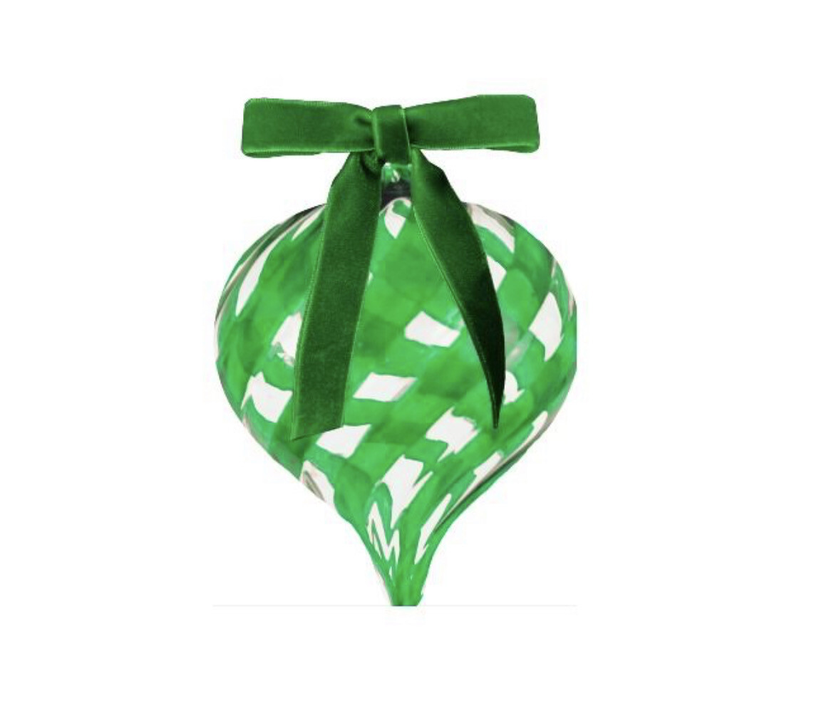 Palla di Natale in vetro cm10 verde - Carol Baci Milano