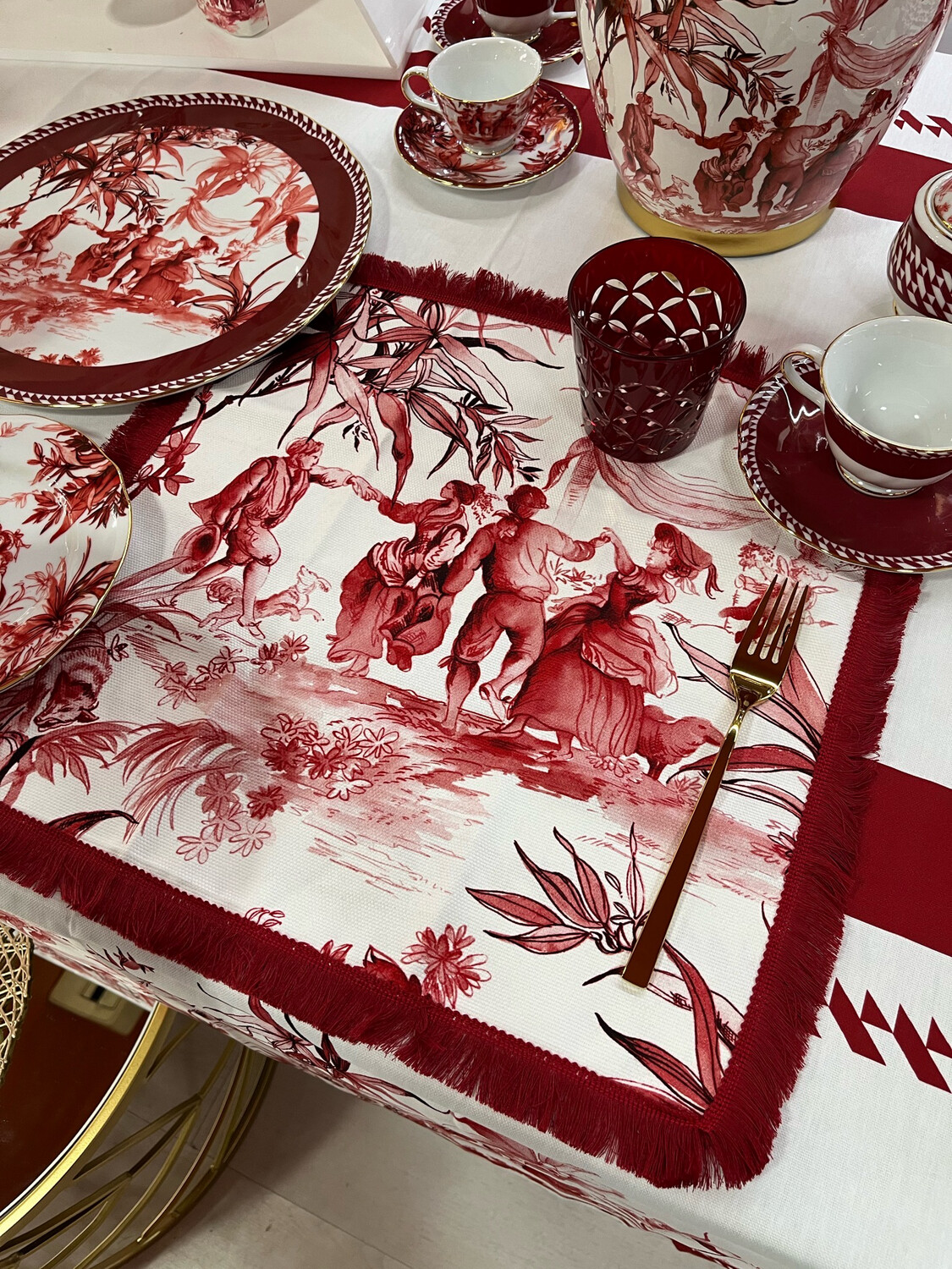 Le Rouge tovaglietta cotone - Baci Milano