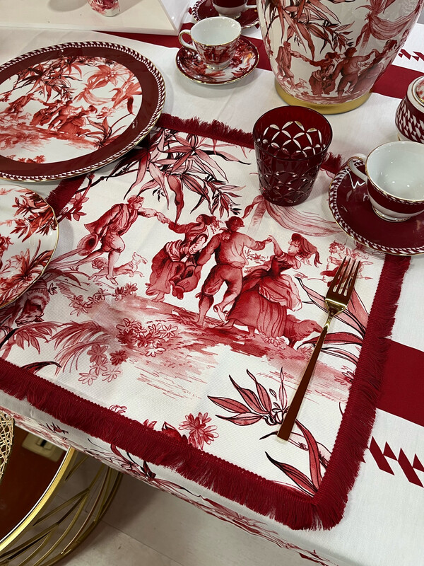 Le Rouge tovaglietta cotone - Baci Milano