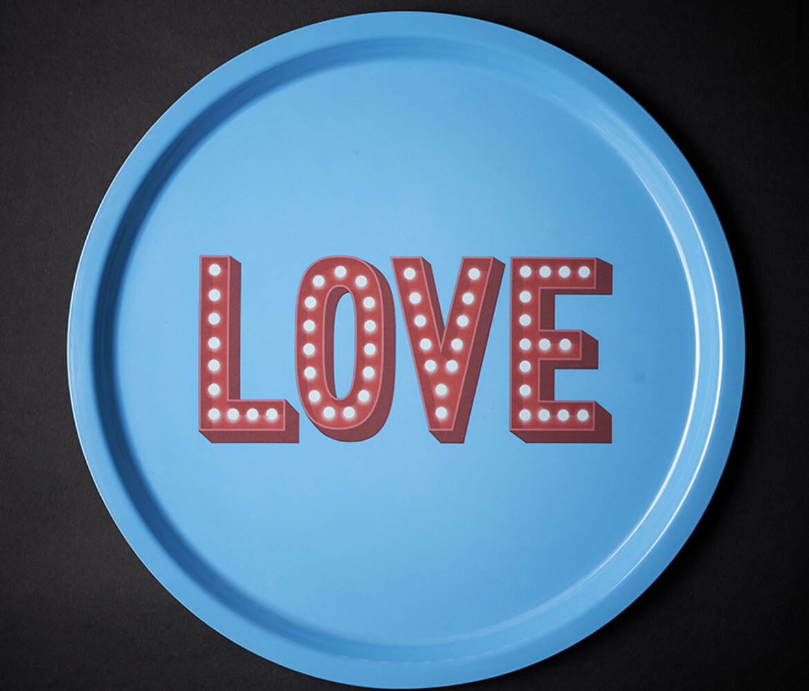Vassoio tondo LOVE - Blogo