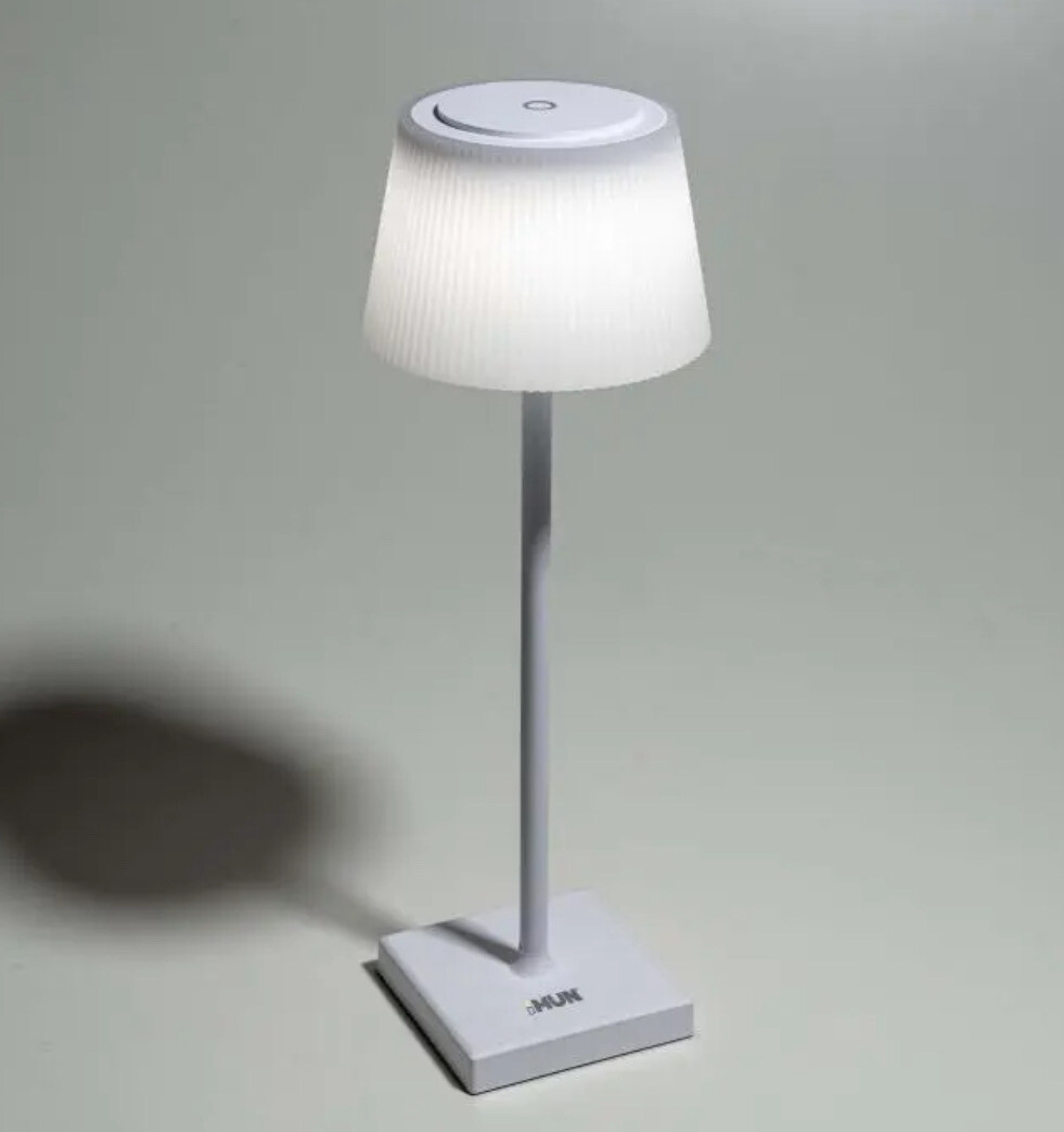 Lampada led cordless LUNA - base grigia