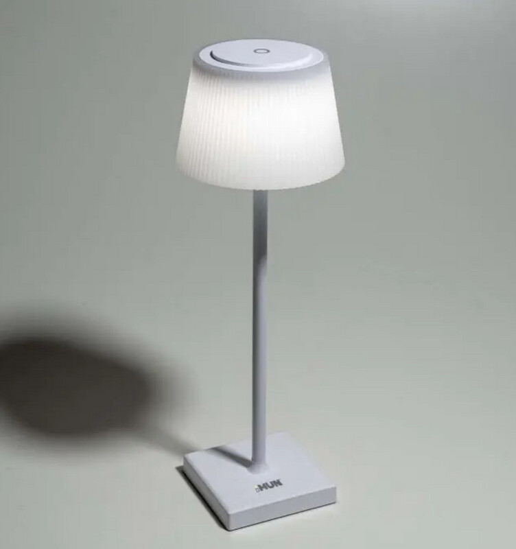 Lampada led cordless LUNA - base grigia
