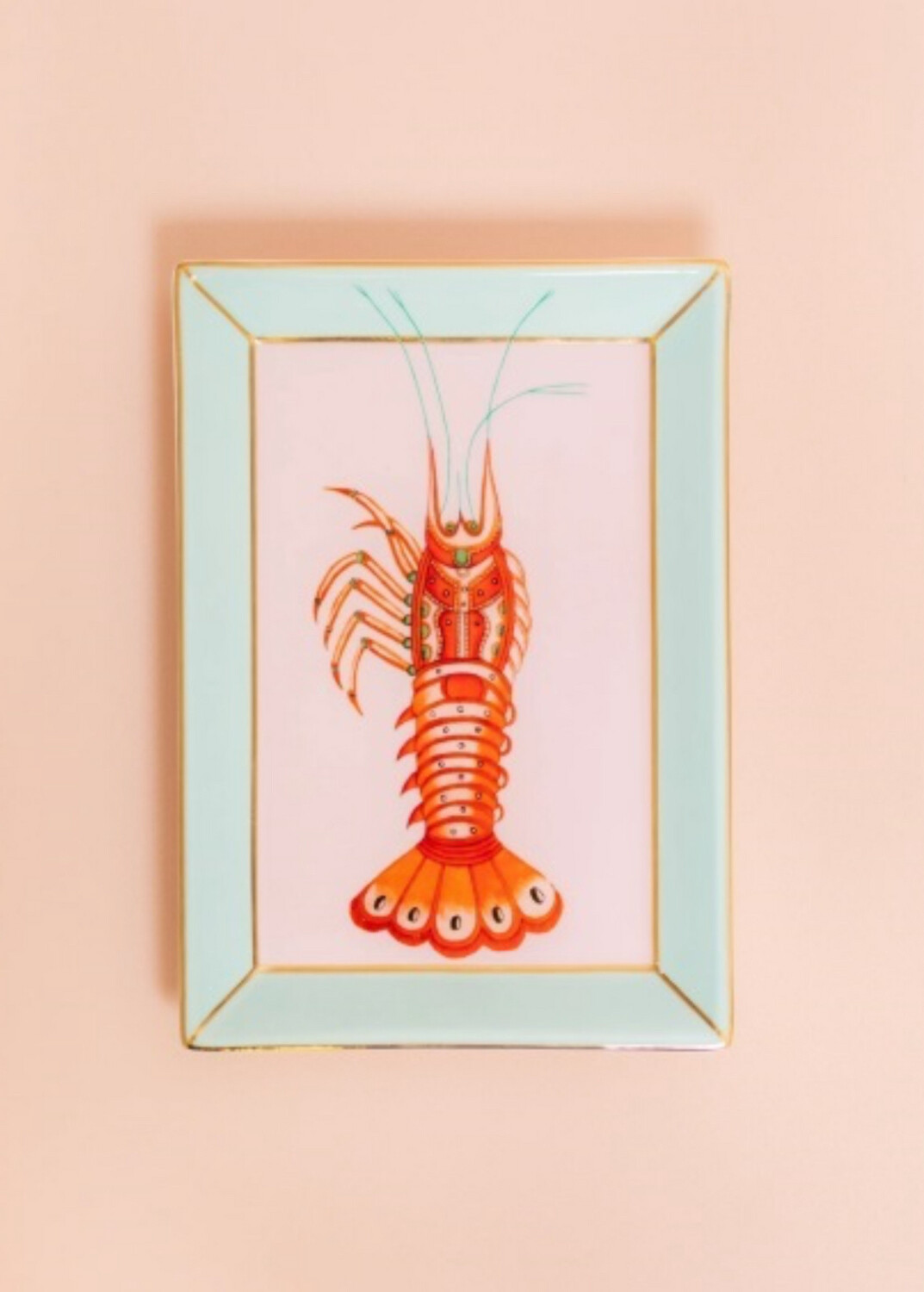 Vassoio rettangolare 17,5x12 cm - Lobster Yvonne Ellen