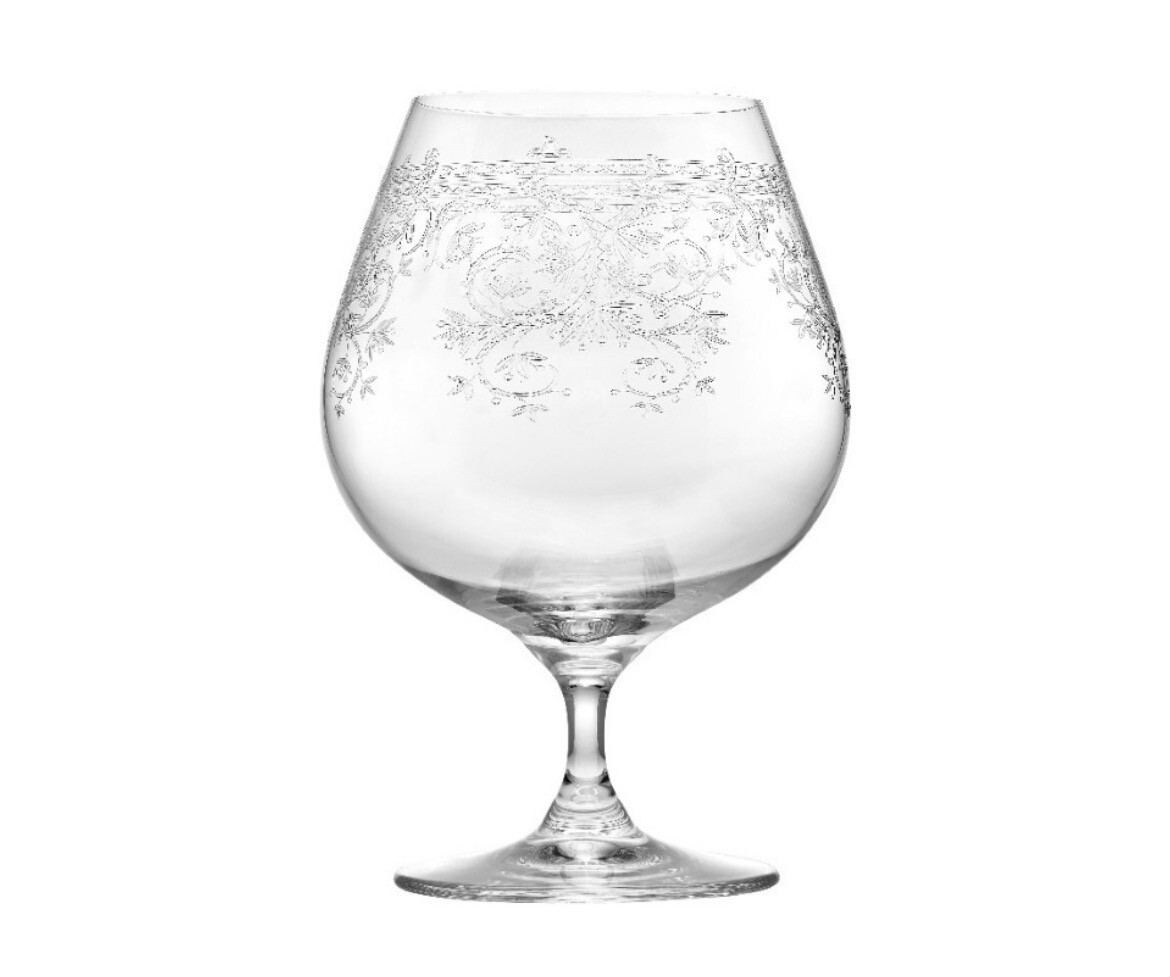 Set 6 calici brandy - Luigi XV Livellara cristallo