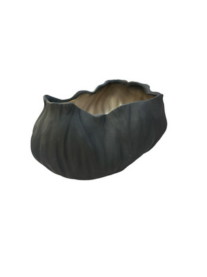Vaso ceramica nero oro - Kosmo