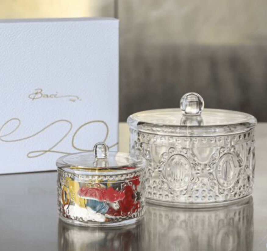 Confezione regalo - Porta bon-bon + mini porta bon-bon Baroque &amp; rock Baci Milano