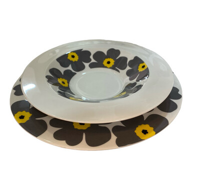 Servizio 18 pezzi - hello grigio