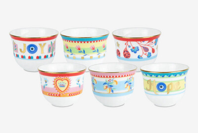 Set 6 mini cups - Mamma Mia Baci Milano
