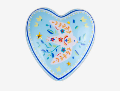 Cuore grande in porcellana da appendere - Mamma Mia Baci Milano