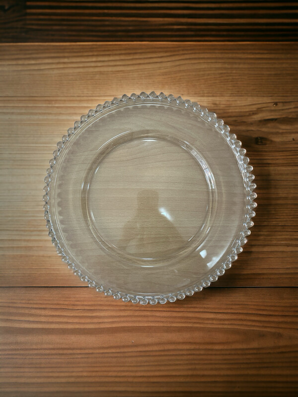 Set 6 sottopiatti cm.32 vetro - Pearl Clear Fade Set 6 sottopiatti cm.32 vetro - Pearl Clear Fade